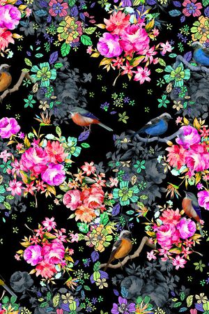 牡丹印花华亿平台图片