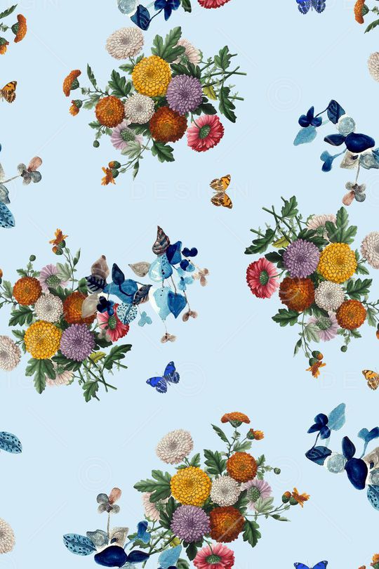 植物花卉印花华亿平台图片