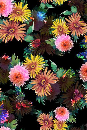 女装。花卉印花华亿平台图片