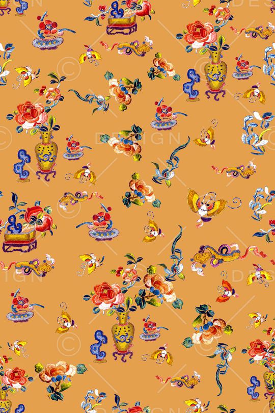 满版小碎花印花华亿平台图片