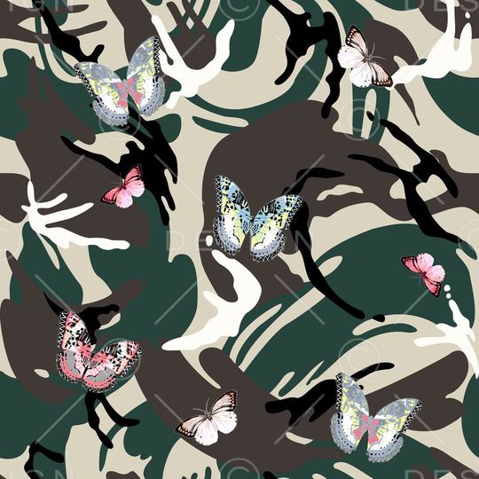 动物迷彩印花华亿平台图片