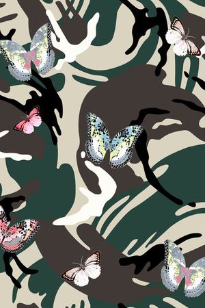 动物迷彩印花华亿平台图片