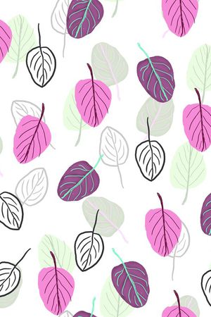 树叶印花华亿平台图片