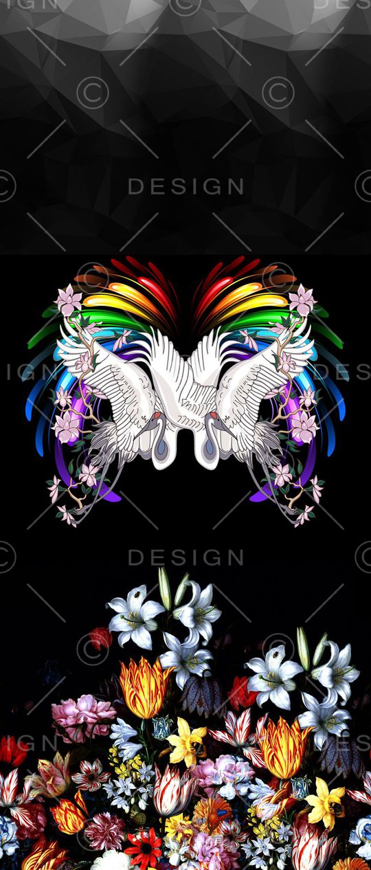 玉兰花印花华亿平台图片