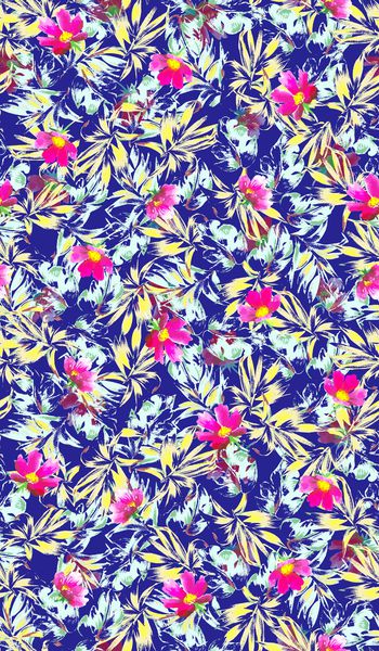 662426-热带雨林 花卉植物叶子