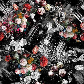 油画花卉印花华亿平台图片