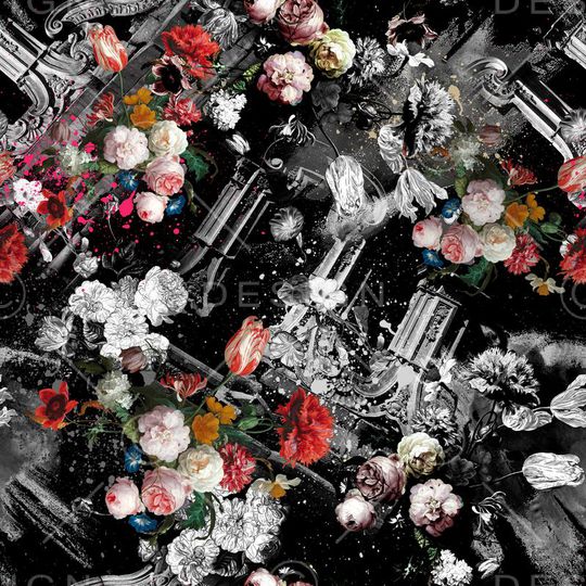 油画花卉印花华亿平台图片