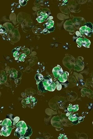 兰花印花华亿平台图片