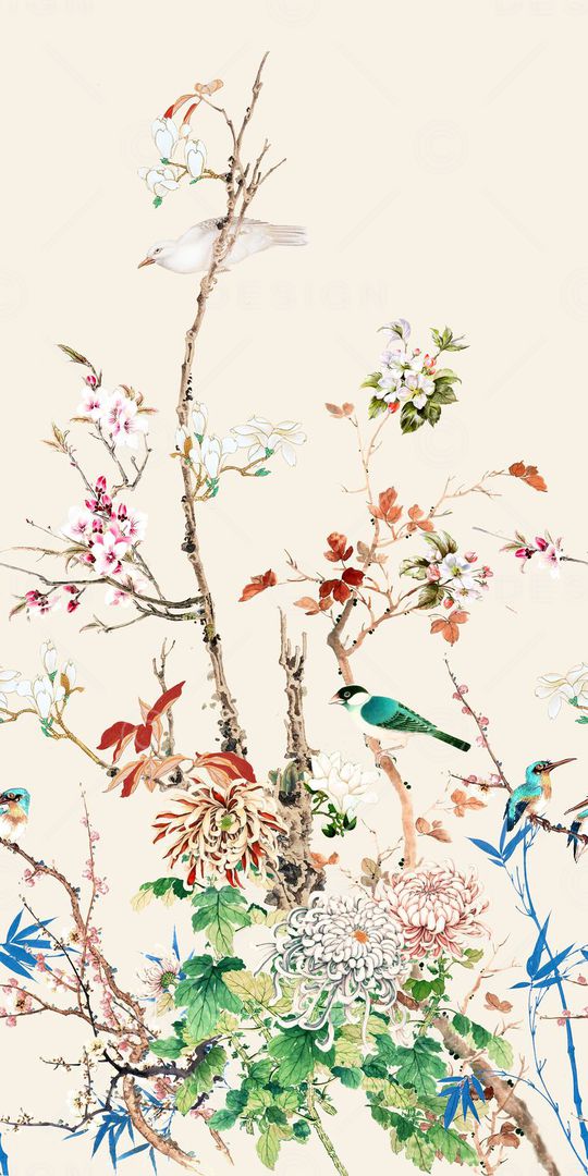 中国风印花华亿平台图片