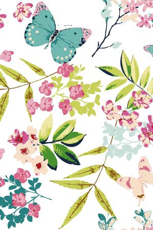 蝴蝶印花华亿平台图片