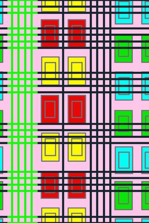 几何条纹印花华亿平台图片