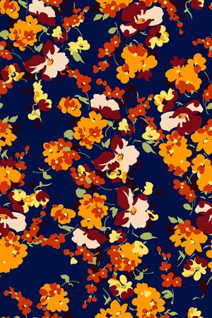 小碎花印花华亿平台图片