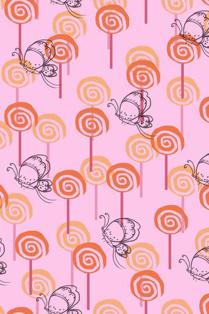 简约棒棒糖印花华亿平台图片