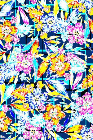 方格印花华亿平台图片