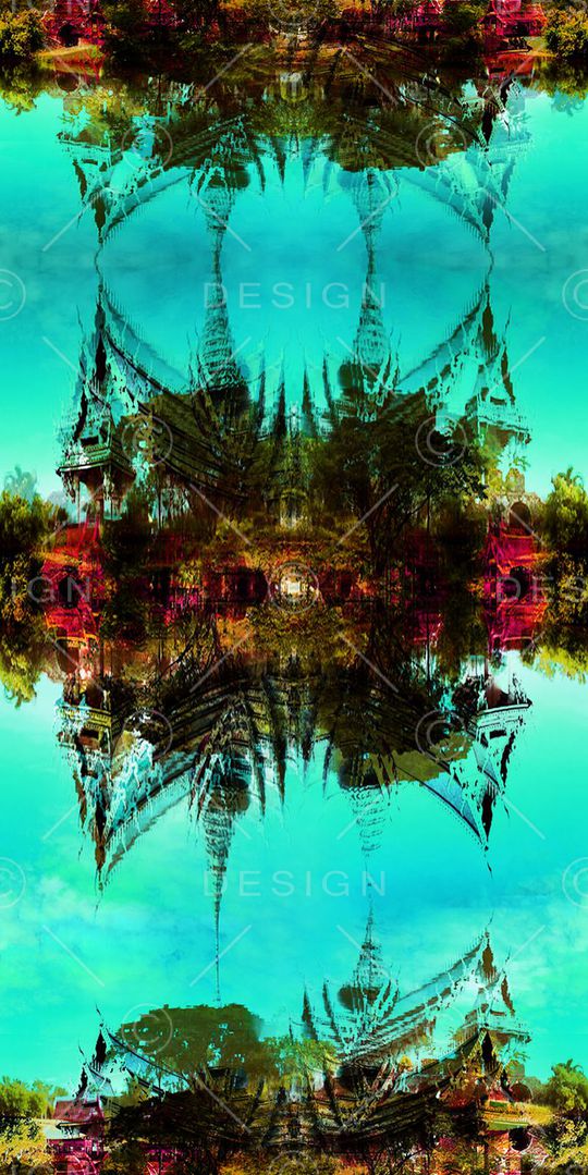 色彩强烈印花华亿平台图片