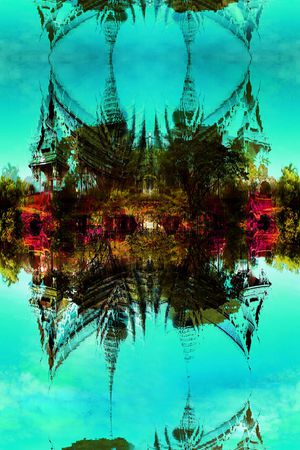 色彩强烈印花华亿平台图片