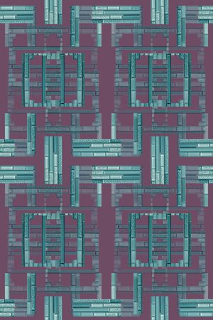 小方块印花华亿平台图片