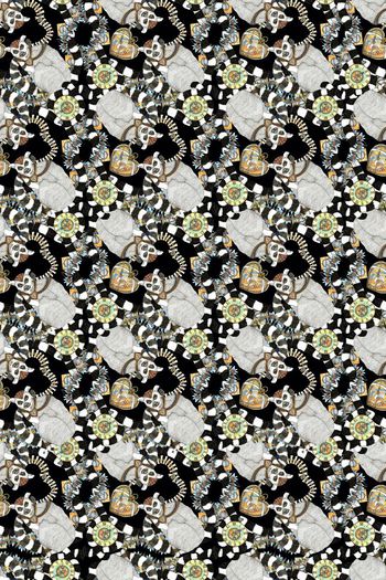 662767-趣味猴子 黑色底