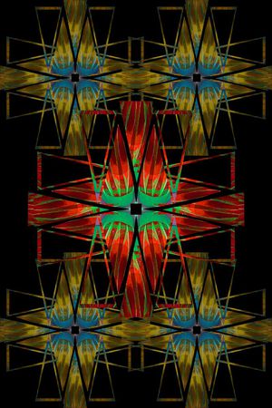 梦幻三角印花华亿平台图片