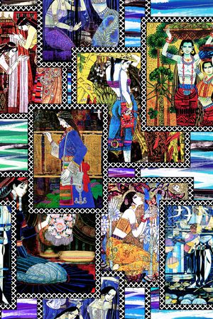 波西米亚印花华亿平台图片