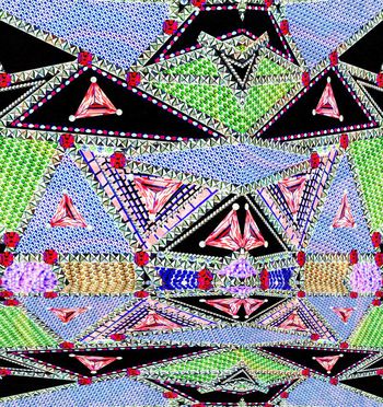 不规则几何印花华亿平台图片