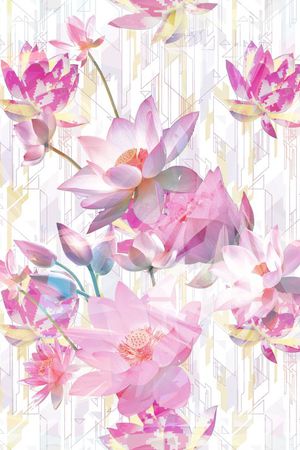 方格印花华亿平台图片