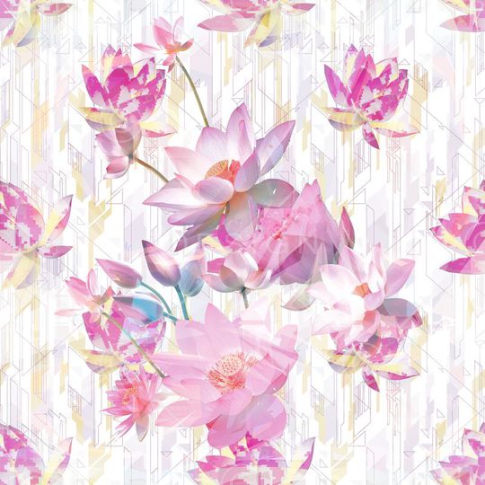 方格印花华亿平台图片