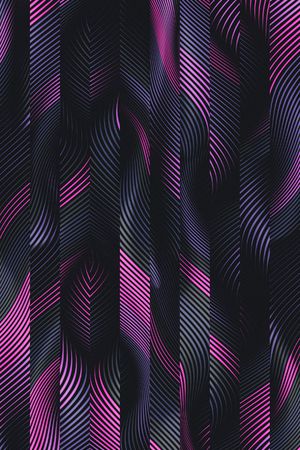 条纹数码科技泳装印花华亿平台图片