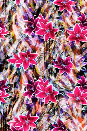 植物花卉印花华亿平台图片