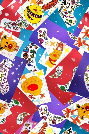 儿童画印花华亿平台图片