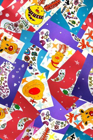 儿童画印花华亿平台图片