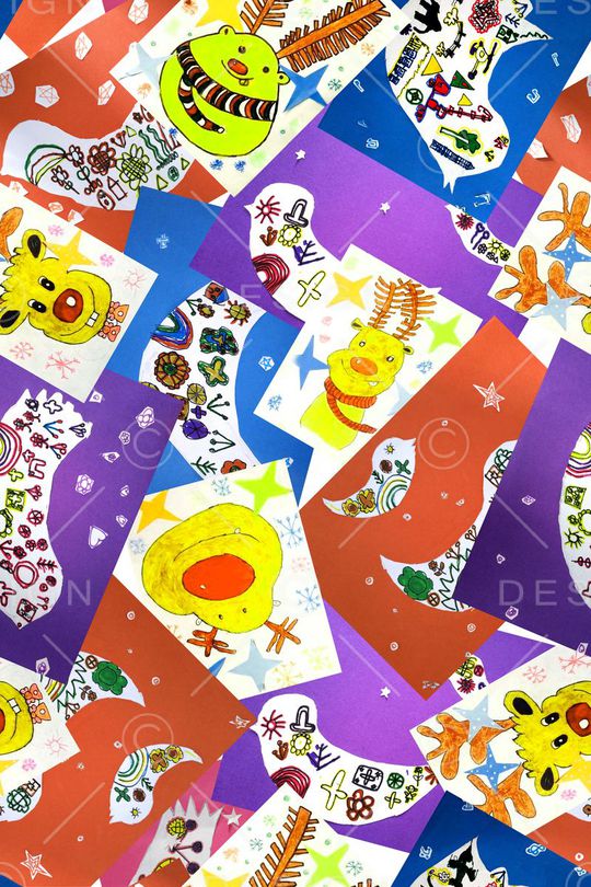 儿童画印花华亿平台图片