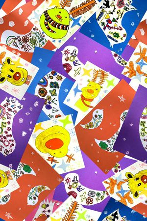 儿童画印花华亿平台图片