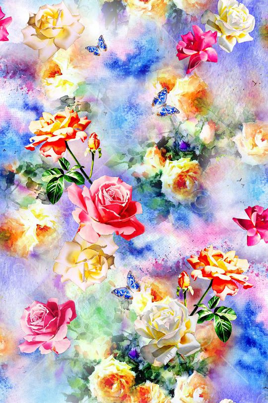 花朵印花华亿平台图片