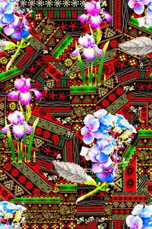 几何印花华亿平台图片