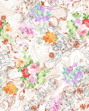 小碎花印花华亿平台图片