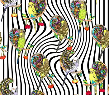 663277-彩绘民族风鹦鹉1