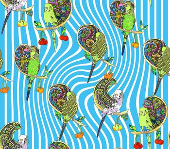 663280-彩绘民族风鹦鹉4