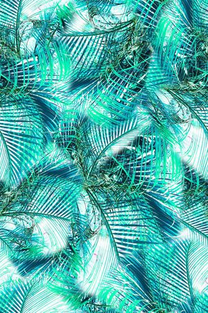 棕榈叶印花华亿平台图片