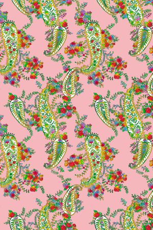 佩斯利印花华亿平台图片