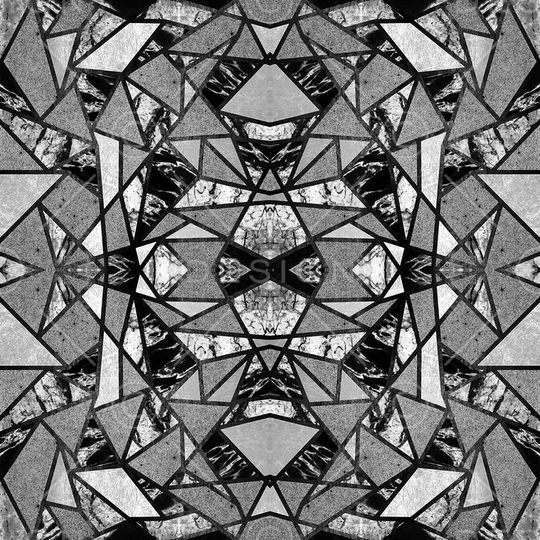 不规则几何印花华亿平台图片