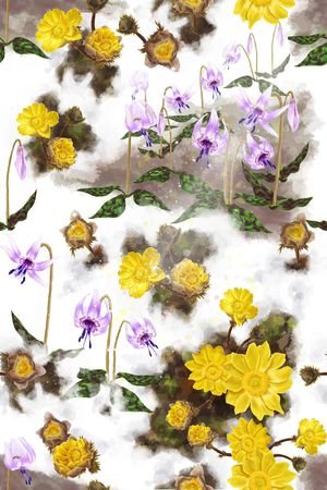 乱花印花华亿平台图片