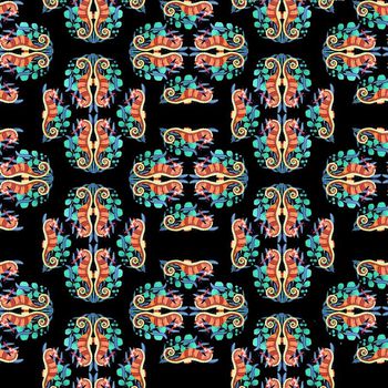 663446-海马民族腰果黑