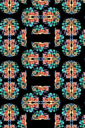 宫廷风印花华亿平台图片