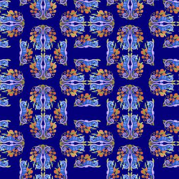 663447-海马民族腰果蓝