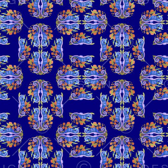 宫廷风印花华亿平台图片