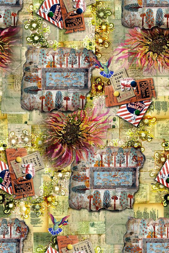 抽象印花华亿平台图片