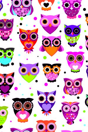 猫头鹰印花华亿平台图片