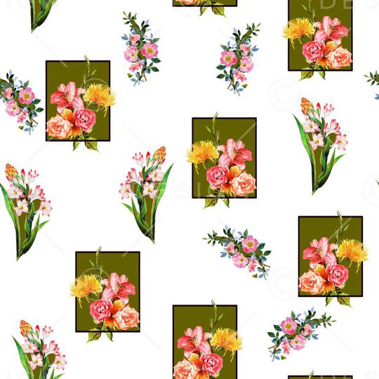 牡丹印花华亿平台图片