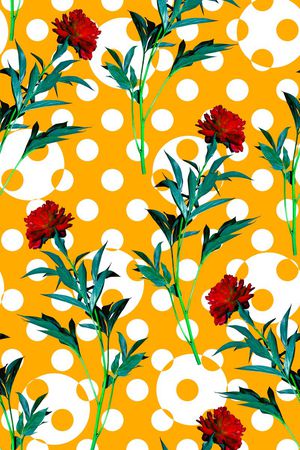 迪拜花卉印花华亿平台图片